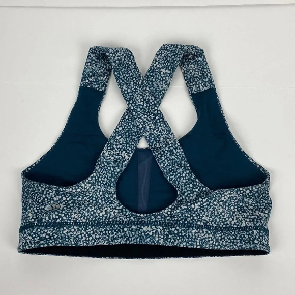 Lululemon All sport bra Pebble Print parfait pink Alberta Lake size 6 - Picture 5 of 9